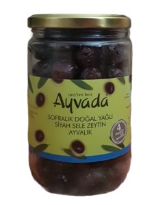 Duble Ayvalık Sele Bol Etli Siyah Zeytin 660cc