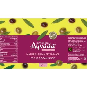 İlk Mahsül Filtreli Ayvalık Erken Hasat Soğuk Sıkım Zeytinyağı 2L