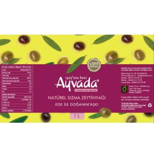 İlk Mahsül Filtreli Ayvalık Erken Hasat Soğuk Sıkım Zeytinyağı 1 L