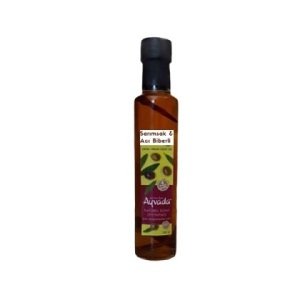 Acı Kırmızı Biber Sarımsak Çeşnili Zeytinyağı 250 Ml
