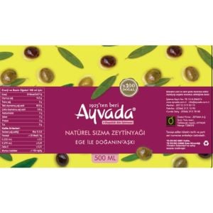 İlk Mahsül Filtreli Erken Hasat Soğuk Sıkım Zeytinyağı 500 Ml