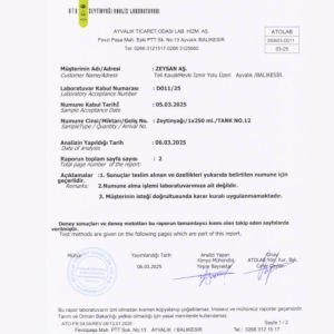 İlk Mahsul 3 Dizyem Erken Hasat Soğuk Sıkım Zeytinyağı Limitli Rezerv 175 Ml Çantalı