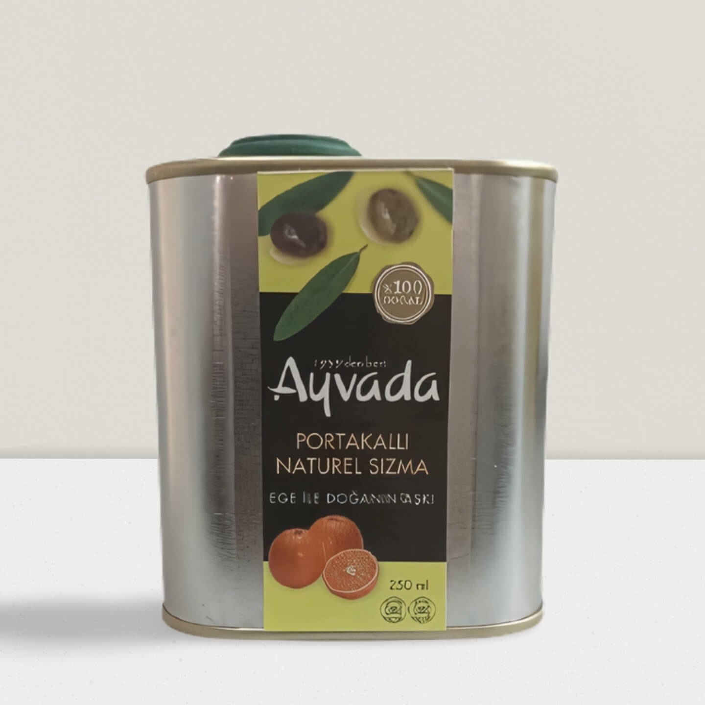 Portakal Çeşnili Zeytinyağı 250 Ml Teneke