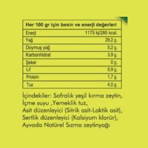 Limonlu Çekirdeksiz Yeşil Zeytin 370 cc
