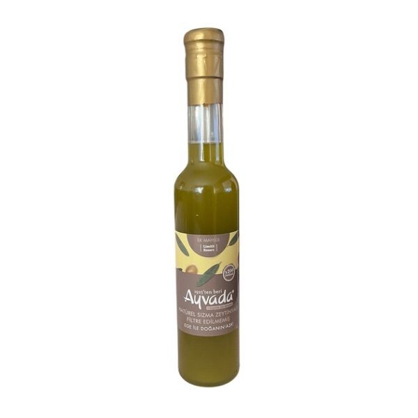 İlk Mahsul Filtresiz Ayvalık Erken Hasat Soğuk Sıkım Natürel Sızma Zeytinyağı 250 Ml
