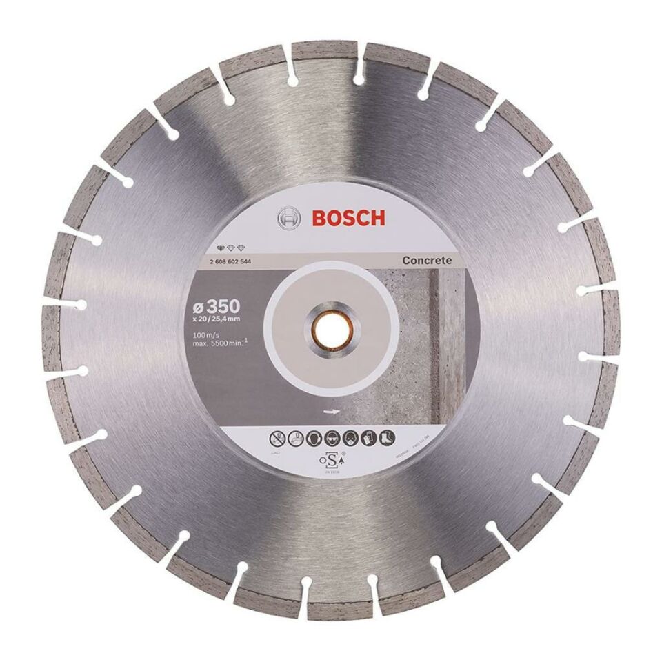 Bosch Standart 350x25,4x20mm Elmas Beton Kesme Diski 2608602544