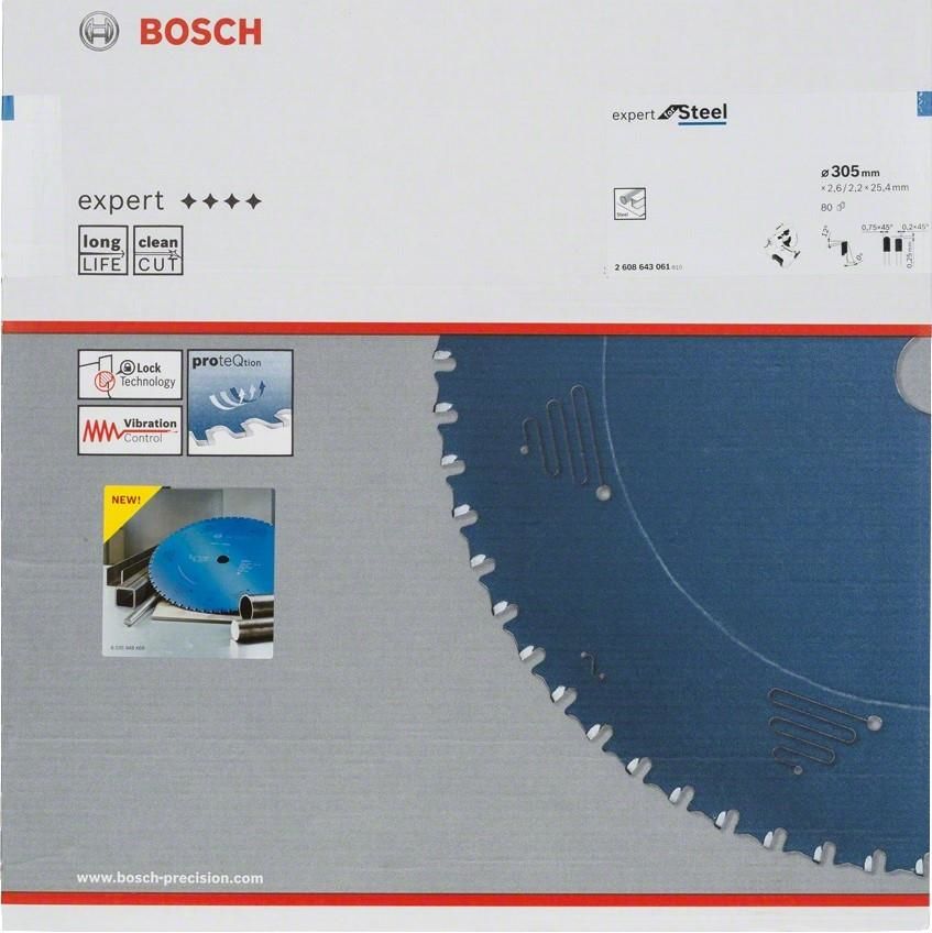 Bosch Expert 305x25,4 80 Diş Metal Daire Testere 2608643061