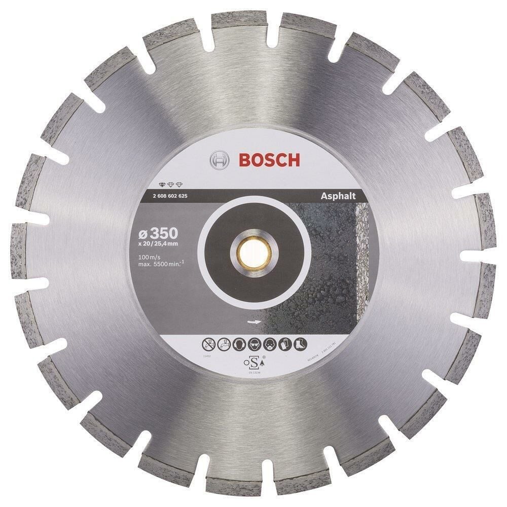 Bosch Standart 350x25,4x20mm Elmas Asfalt Daire Testere Bıçağı 2608602625