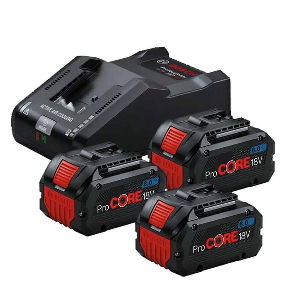 Bosch Procore Akü Başlangıç Seti 3 x 8 Amper 0615A5004Y