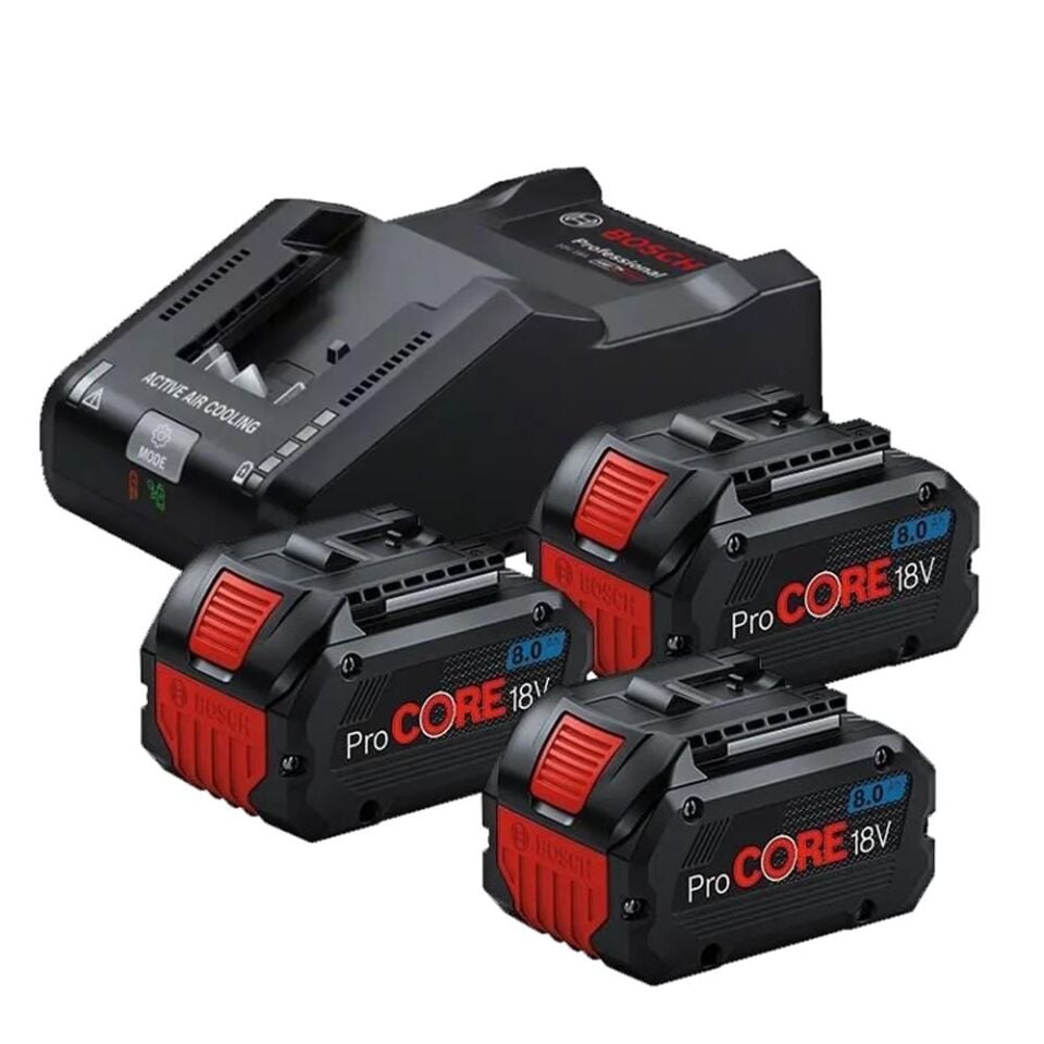 Bosch Procore Akü Başlangıç Seti 3 x 8 Amper 0615A5004Y