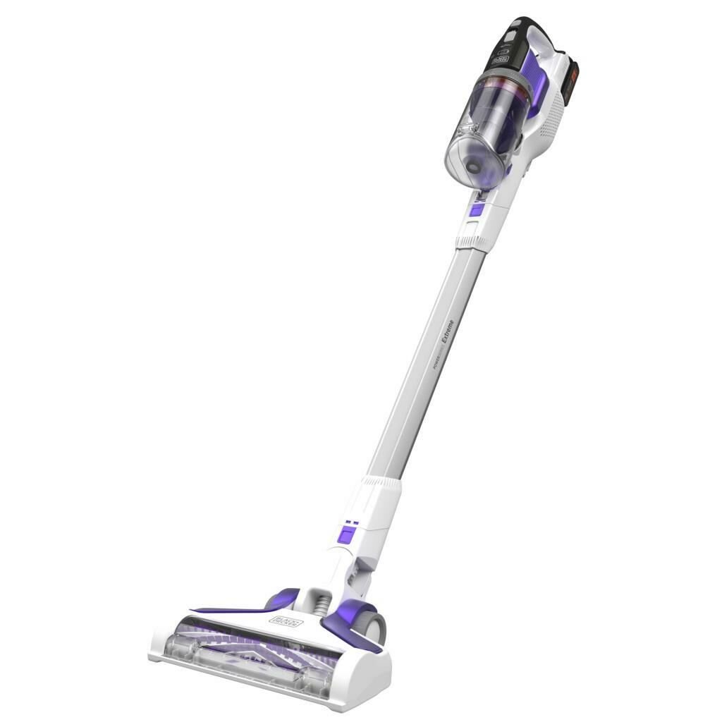 Black Decker Power Series Extreme 4'ü 1 Arada Evcil Hayvan Başlıklı Akülü Dikey Süpürge 18V 2.5 Ah BHFEV1825CP-QW