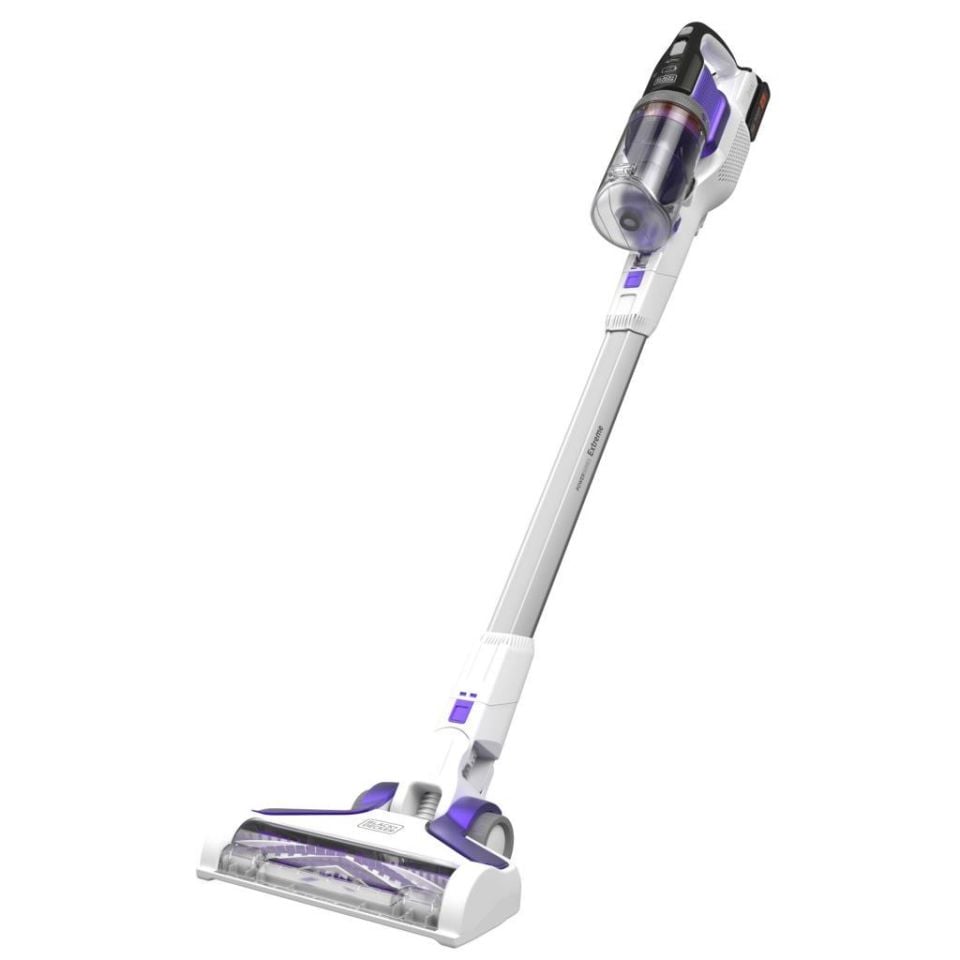 Black Decker Power Series Extreme 4'ü 1 Arada Evcil Hayvan Başlıklı Akülü Dikey Süpürge 18V 2.5 Ah BHFEV1825CP-QW