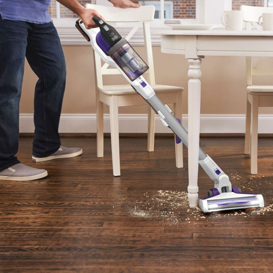 Black Decker Power Series Extreme 4'ü 1 Arada Evcil Hayvan Başlıklı Akülü Dikey Süpürge 18V 2.5 Ah BHFEV1825CP-QW