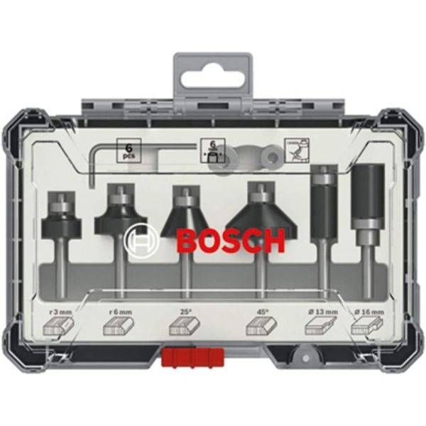 Bosch Freze Seti 6 Parça Karışık 6 mm (Pro) 2607017468