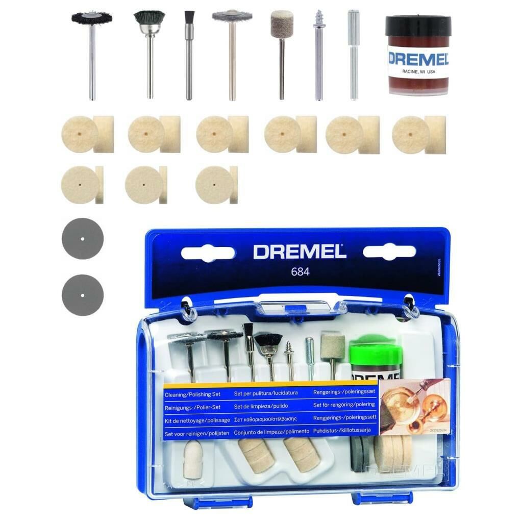 Dremel 684 Temizleme Parlatma Aksesuar Seti 20 Parça 26150684JA