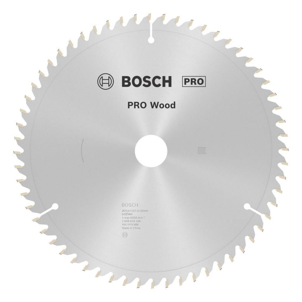Bosch Optiline Wood 254 x 30 Mm 60 Diş Ahşap Daire Testere Bıçağı 2608640436