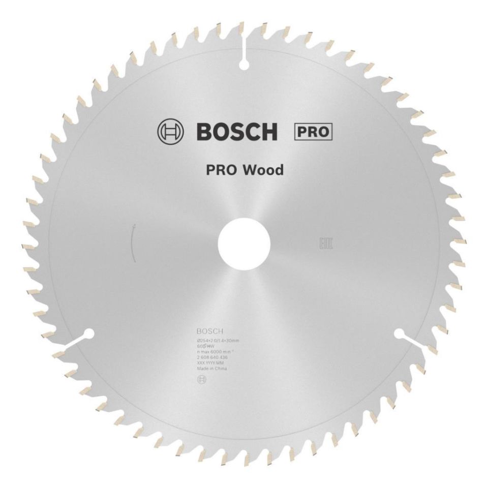 Bosch Optiline Wood 254 x 30 Mm 60 Diş Ahşap Daire Testere Bıçağı 2608640436