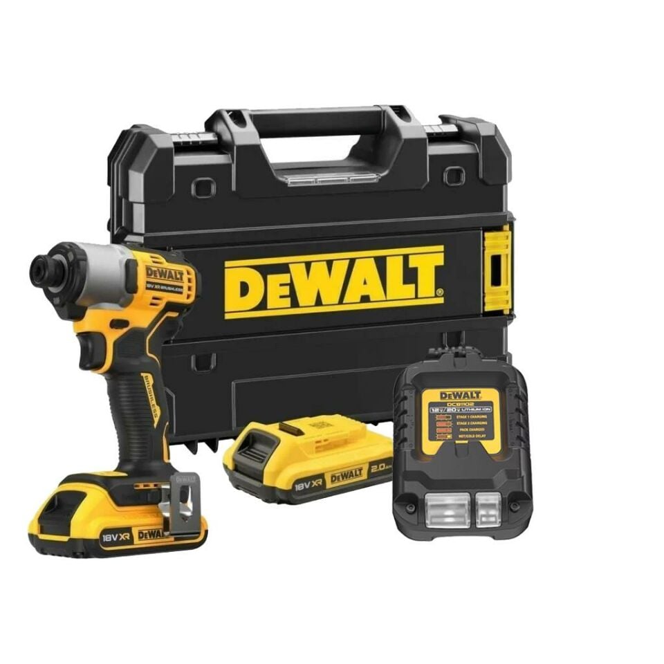 Dewalt XR Kompakt Kömürsüz Akülü Darbeli Vidalama 192 Nm DCF840D2T-QW 2x2Ah
