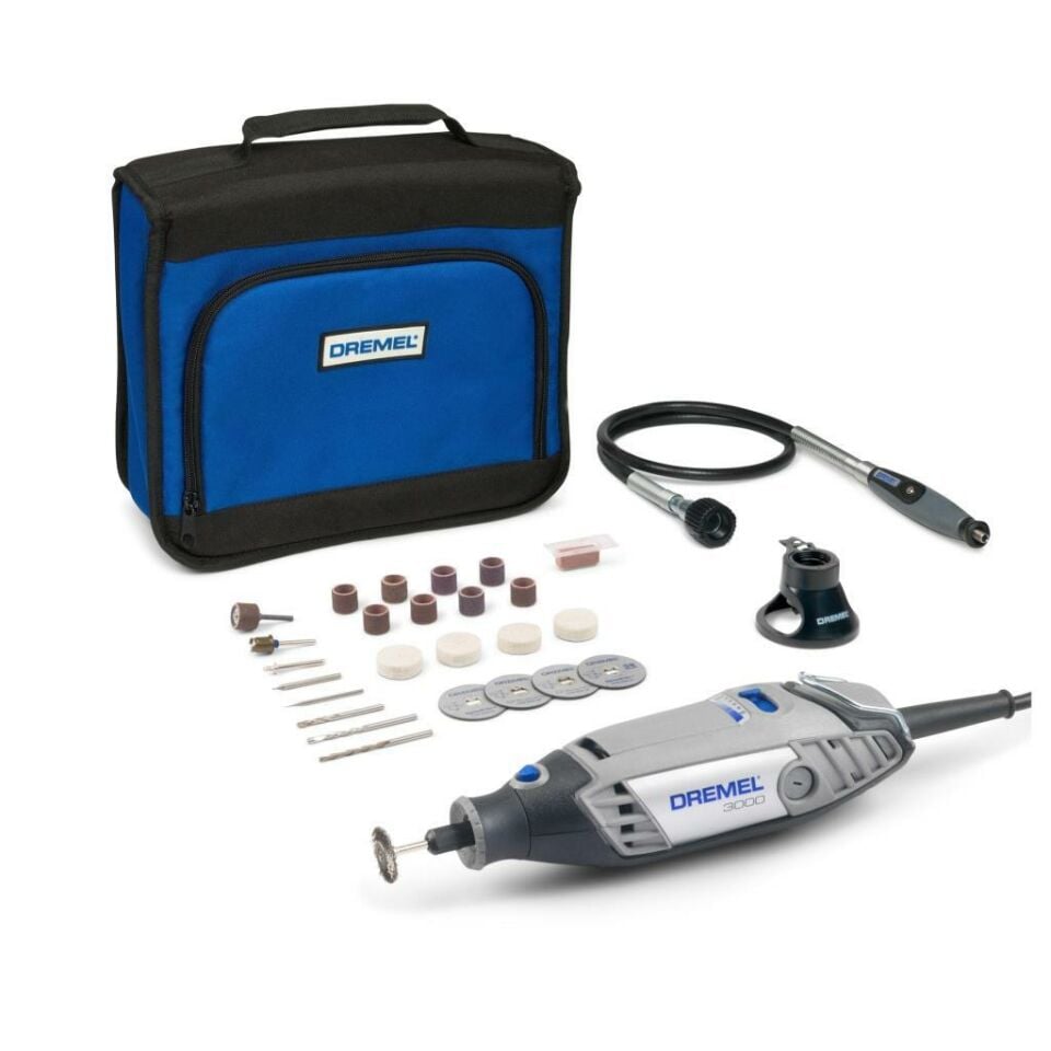 Dremel 3000 2/25 130W Gravür Taşlama El Motoru 25 Aksesuarlı F0133000HC