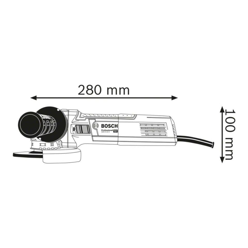 Bosch Gwx 9 115 S X-Lock Özellikli Devir Ayarlı Avuç Taşlama 900 Watt 06017B1000 (Teşhir)