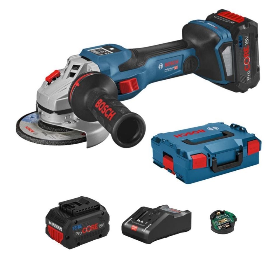 Bosch Gws 18v 15 Sc Akülü Taşlama 2x8 Amper Biturbo