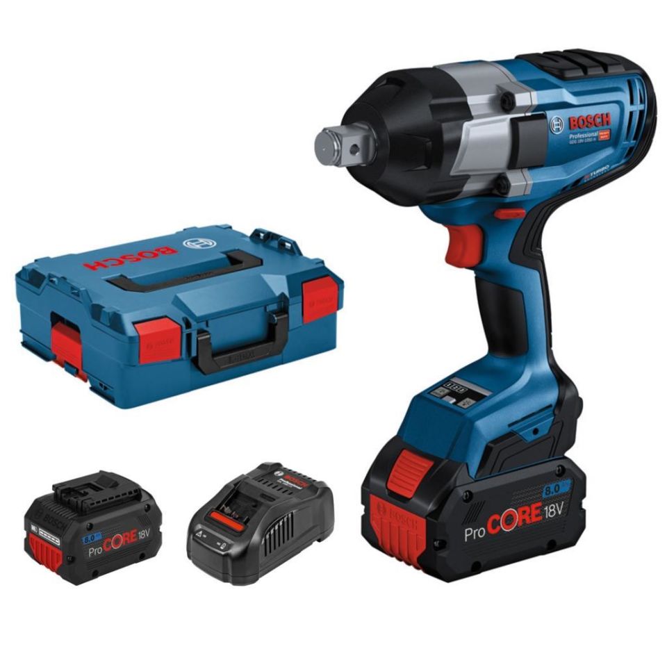Bosch Gds 18v 1050H Çift Akülü Darbeli Somun Sıkma Makinesi (2x8Ah) 06019J8502