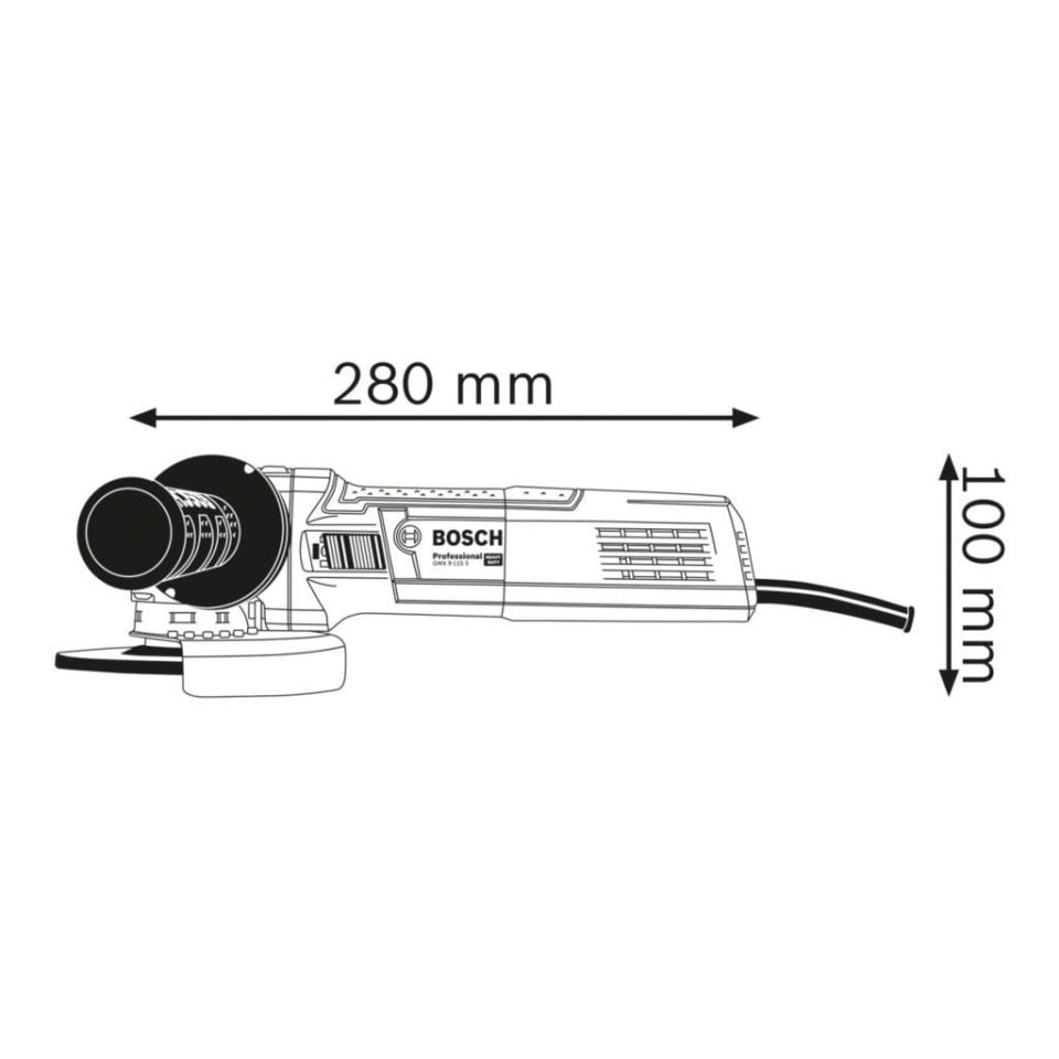 Bosch Gwx 9 115 S X-Lock Özellikli Devir Ayarlı Avuç Taşlama 900 Watt 06017B1000