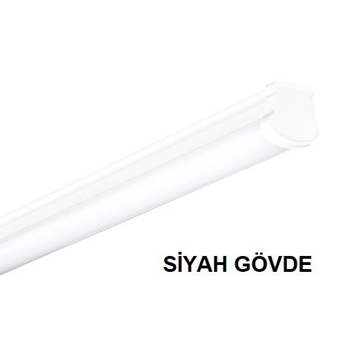 LAMPTIME LED ETANJ ARMATÜR ALM. SİYAH GÖVDE 36W 120CM IP65 3000K SARI IŞIK