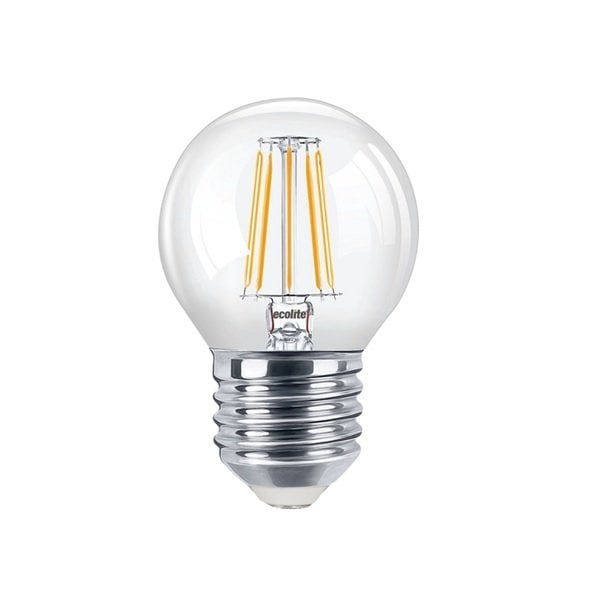 ECOLITE VINTAGE CLASSIC 4W LED VINTAGE ŞEFFAF TOP G45 Ampul 470 Lümen 25.000 H 6500K BEYAZ IŞIK