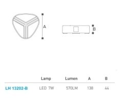 LED  Bahçe - Duvar Aplik LH-13202B