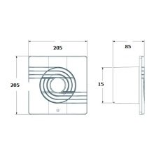 HOROZ PLASTiK FAN GÜMÜŞ 150 15CM 500.040.006