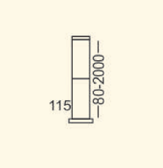 KULE UZUN BAHÇE DİREK 150CM