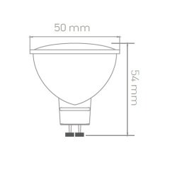 ACK 7W 220-240V GU10 4000K SMD LED AMPUL DİFÜZÖRLÜ