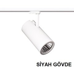 LAMPTIME 40W SİYAH GÖVDE TRIFAZE RAY SPOT 6500K BEYAZ IŞIK