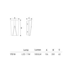 LED Çift Yönlü - Duvar Aplik LH-17210