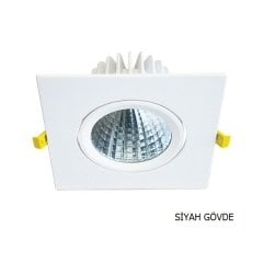 ACK 40W LED SPOT ARMATUR KARE 6500K SİYAH