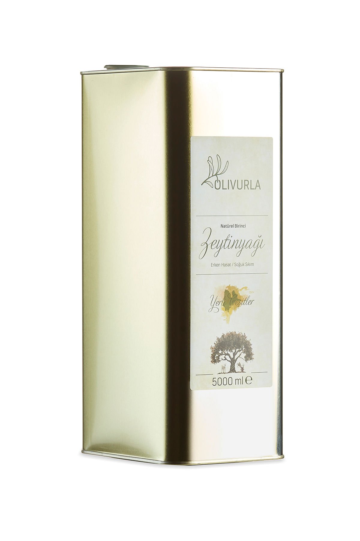 Naturel Birinci Zeytinyağı 5000ml – Urla Yerli Çeşitler