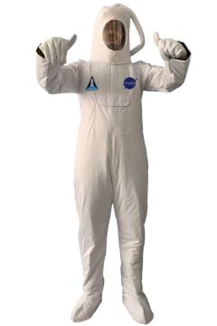 Astronot Kostümü Yetişkin Nasa ve Uzay Mekiği Logolu