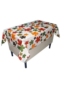 Papatya Desenli Öğretmen Masa Örtüsü (Pamuklu-Düz)