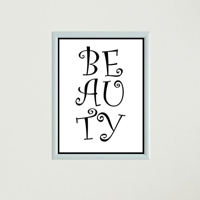 Beauty Çerçeveli Poster Tablo