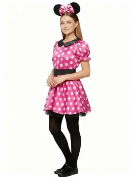 Anne Kız Kombinli Minnie Mouse Elbise