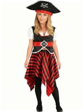 Yetişkin Kadın Korsan Kostümü