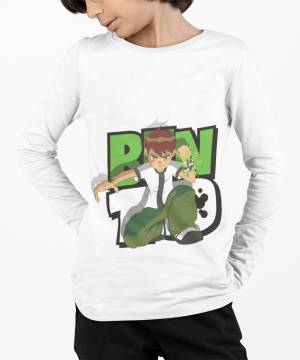 Benten Baskılı Uzun Kol Tişört | Ben 10 Baskılı Uzun Kol T-Shirt