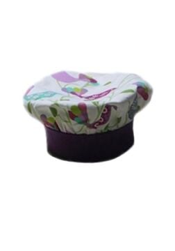 Aşçı Şapkası Kuş Desenli