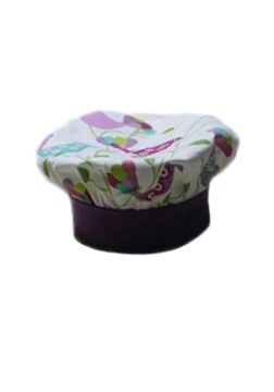 Aşçı Şapkası Kuş Desenli