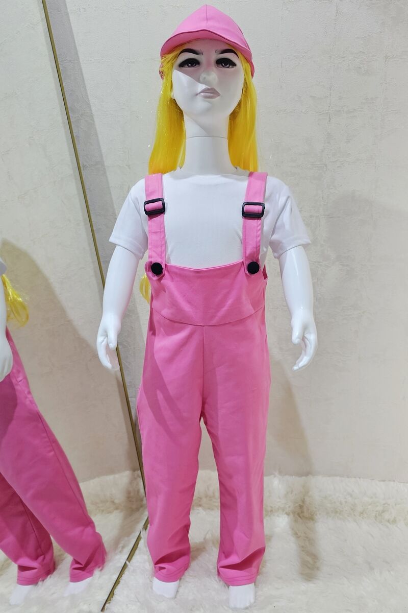 Bahçıvan Tulum ve Şapka Set Pembe 12-13 Yaş