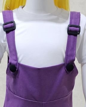 Bahçıvan Tulum ve Şapka Set Lila