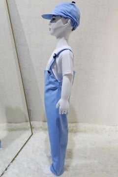 Bahçıvan Tulum ve Şapka Set Açık Mavi