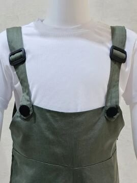 Bahçıvan Tulum ve Şapka Set Haki