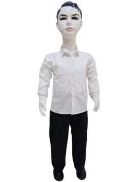 Siyah Pantolon Beyaz Gömlek Takım